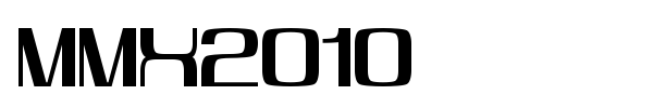 MMX2010 font