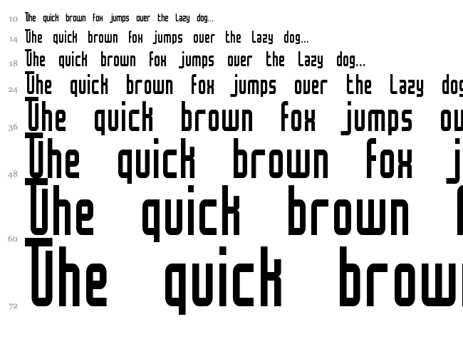 Mocha font waterfall