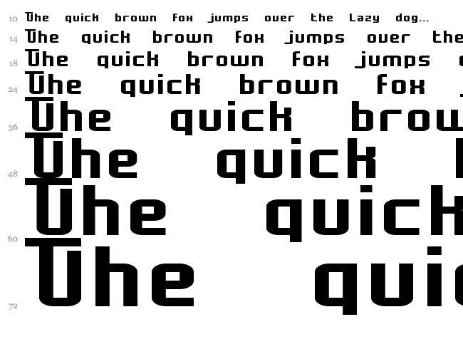 Mocha font waterfall