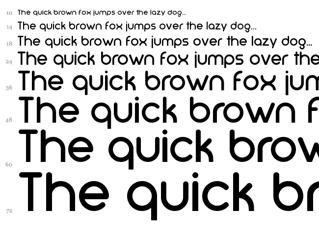 Mode G font waterfall