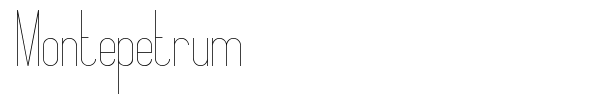 Montepetrum font