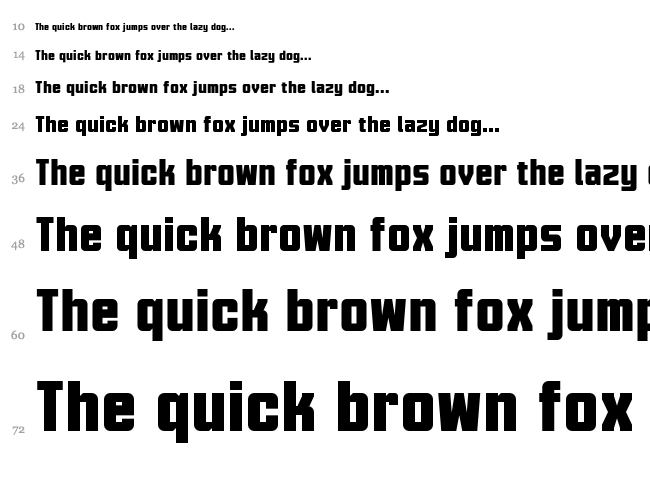 Motion Control Neue font waterfall