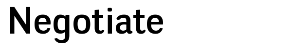 Negotiate font