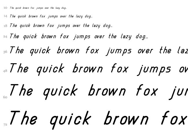 Nemesia font waterfall
