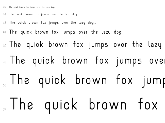 Nemesia font waterfall