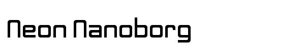 Neon Nanoborg font