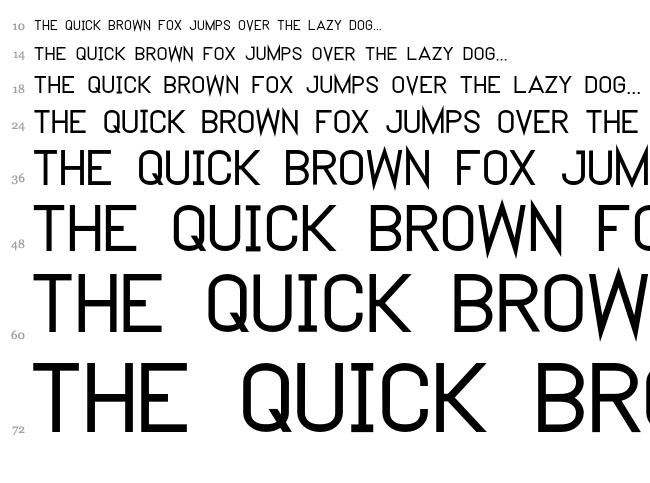 Neutron font waterfall