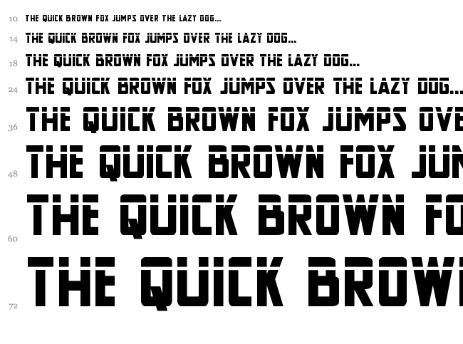 New Comic Title font waterfall