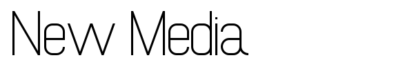 New Media font