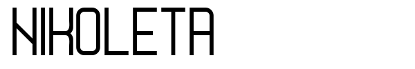 Nikoleta font