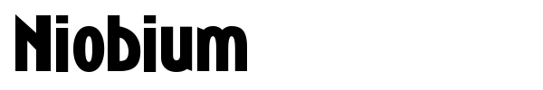 Niobium font