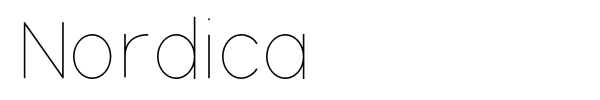 Nordica font preview
