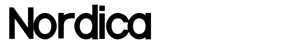Nordica font preview