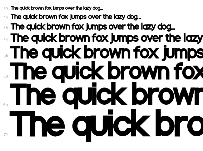 Nordica font waterfall
