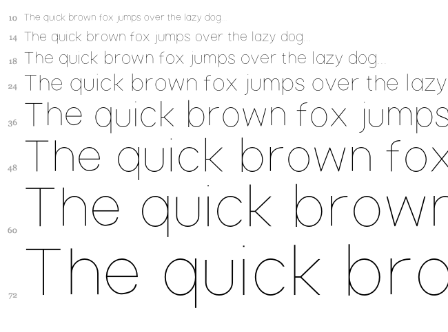 Nordica font waterfall