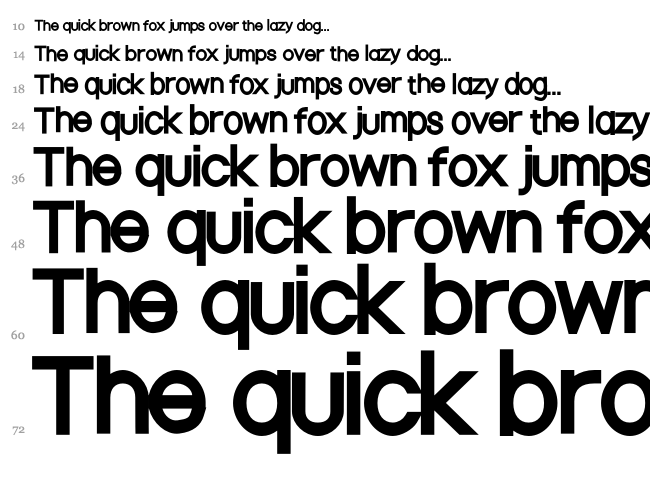 Nordica font waterfall