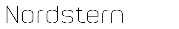 Nordstern font preview