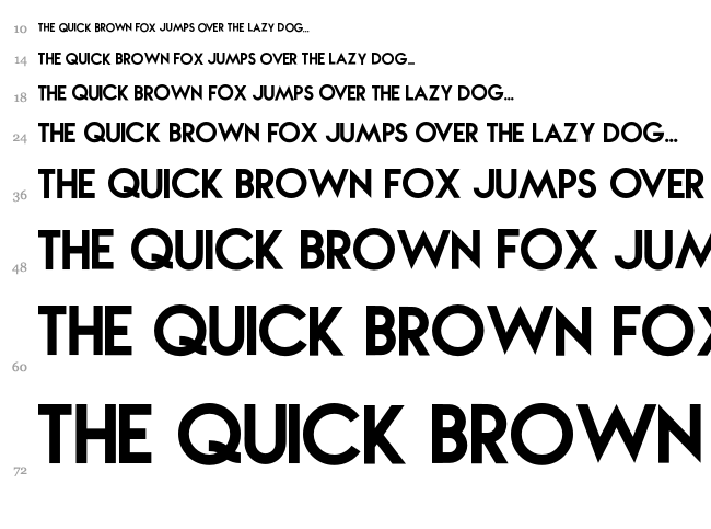 Nova font waterfall