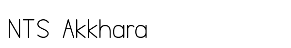 NTS Akkhara font