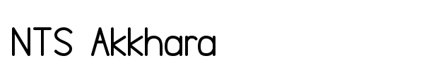 NTS Akkhara font preview