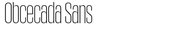 Obcecada Sans font