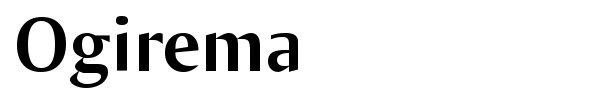 Ogirema font preview