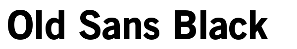 Old Sans Black font preview