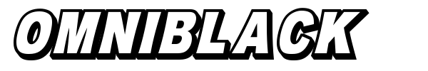 Omniblack font preview