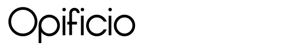 Opificio font preview