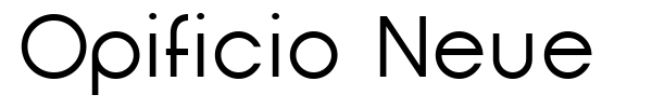 Opificio Neue font