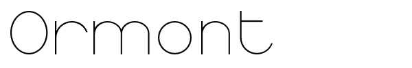 Ormont font preview