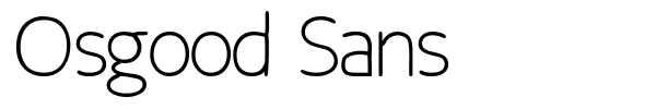 Osgood Sans font