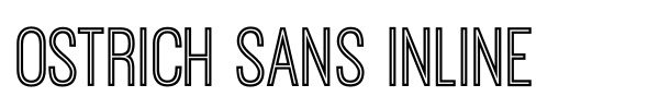 Ostrich Sans Inline font