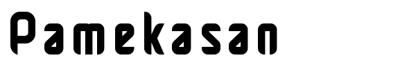 Pamekasan font preview