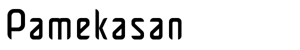 Pamekasan font preview