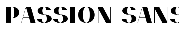 Passion Sans font