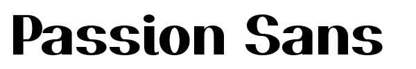 Passion Sans font preview