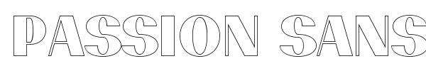 Passion Sans font preview