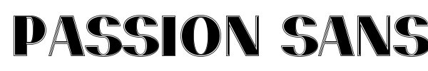 Passion Sans font preview