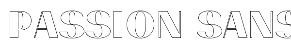 Passion Sans font preview