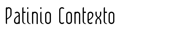 Patinio Contexto font