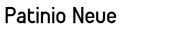 Patinio Neue font