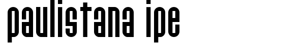 Paulistana Ipe font