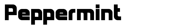 Peppermint font