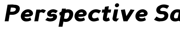 Perspective Sans font preview