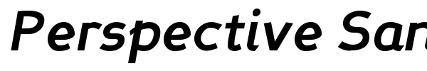 Perspective Sans font preview