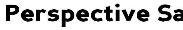 Perspective Sans font preview