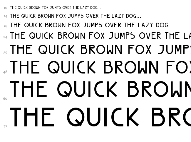 Peyo font waterfall
