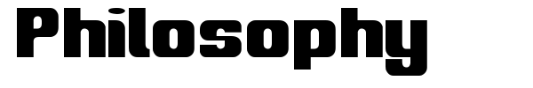 Philosophy font