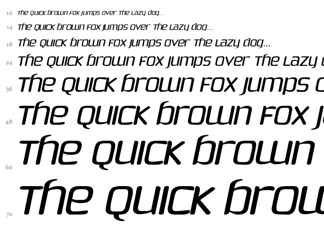 Phoenix Sans font waterfall